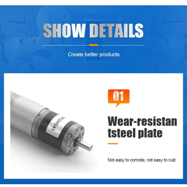 Customized High Torque 12v 24v Planetary Gearbox Dc Motor