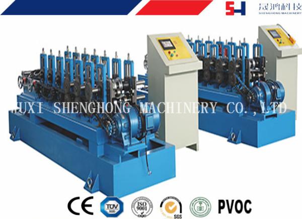 Saw Cutter PLC Control Cold Roll Forming Equipment For Shutters Box Series 0.8mm - 1mm
