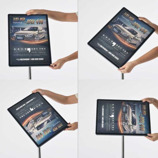 Shopping Mall Poster Board Stand 1290X290mm Advertising Display Equipment