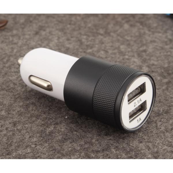 Shenzhen Factory Supply Aluminum 12V Car Battery Charger Emergency Dual USB Car Charger For Mobile Tablet