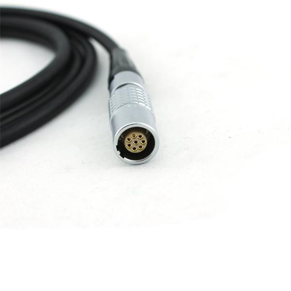 Black Leica / Trimble Gps Cable Model Gev167 Connects Gps With Radio