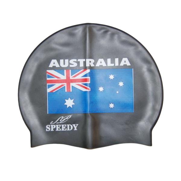 Promotional Kids Adults Size Silicone Swimming Cap With Custom Printing