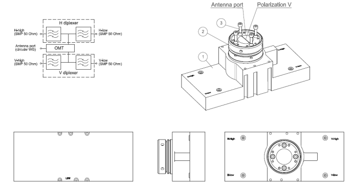 6GHz  WAVEGUIDE DUPLEXER