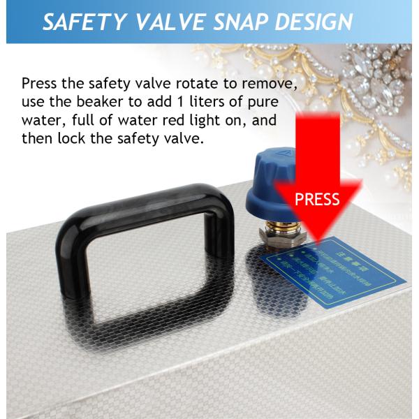 чистка ювелирных изделий 1300W подвергает уборщика механической обработке пара кольца полировщика 2L