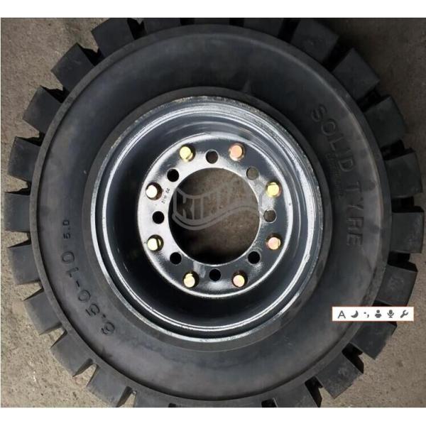 QIYU brand 6.50-10 XZ01 Forklift solid tyres, Pneumatic solid tyre, solid resilient tyres