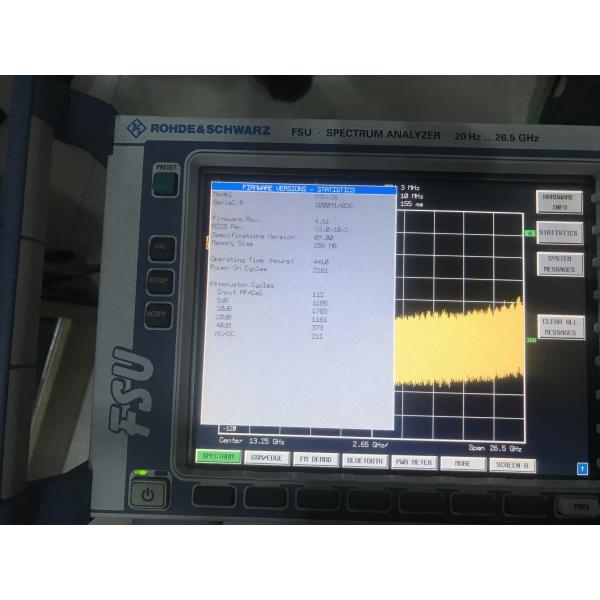 Portable FSU26 RF Spectrum Analyzer 20Hz-26.5GHz Pre-Owned Rohde And Schwarz