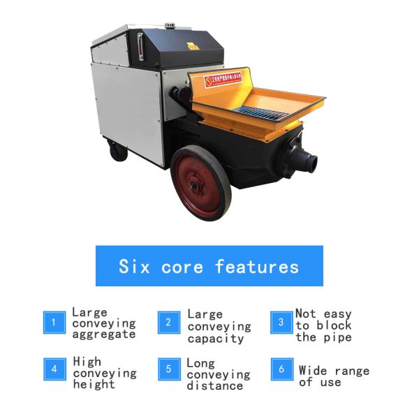 Electric Power Type Portable Concrete Pump for Secondary Structural Column at 660 kg