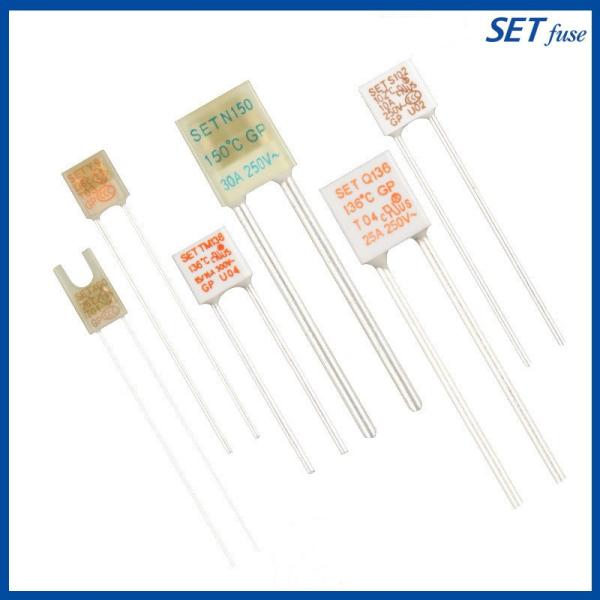 SET Series Thermal Fuse 15/16A 125V 115℃ SET Radial Alloy Type Fuse Square Box Fuse