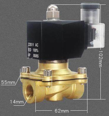 G3/8'' ADK11-10A / 10G / 10N CKD Type Brass Solenoid Valve Pilot Kick 2 Way Diaphragm Valve