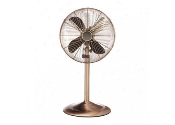 Adjustable Height Retro Standing Fan 3 Speed Control Knob Wide Range Oscillating