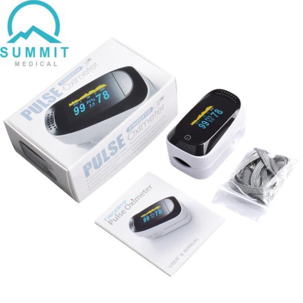 Full Black OLED FDA Medical Fingertip Pulse Oximeter For Wellness Use