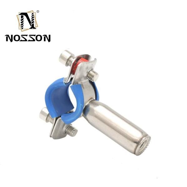 16-300mm Pipes Standard Stainless Steel Pipe Hangers with 2 Screws Ring and Rubber
