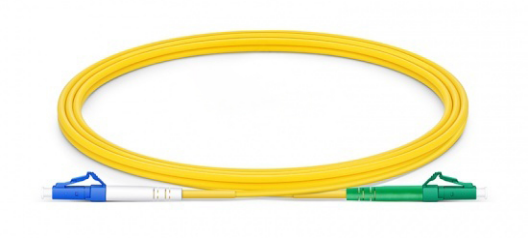 LC UPC to LC APC Simplex G.652D Single Mode PVC Fiber Optic Patch Cord for High-Density Connections