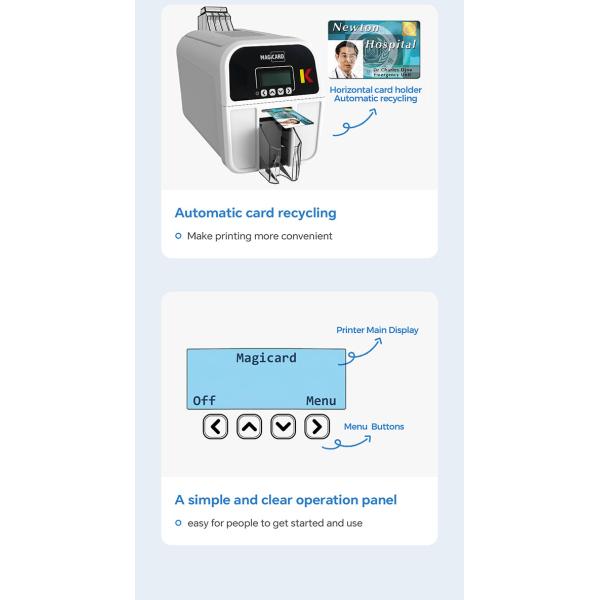 Бренд Гарантийный принтер Карты Идентификации Карта Печатная машина 4,75 кг / 10,47 фунтов Вес
