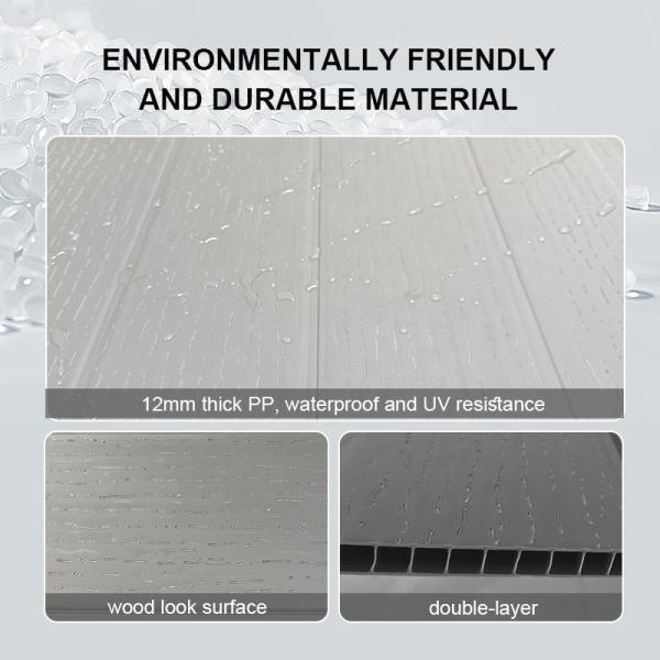 Flat Pack Plastic Garden Sheds Easy Assembly Modern Style Outdoor Garden Shed