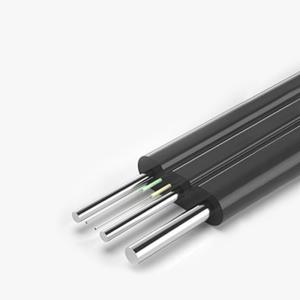 外部FTTHドロップケーブル GJYXCH 1コア光ファイバーケーブル G657A1 鋼筋強度メンバー