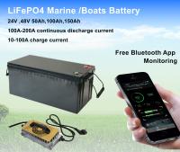Smart E Propulsion Bateria de lítio RS485 CAN 24V 200Ah Baterias de barco LiFePO4 25.6V 200Ah