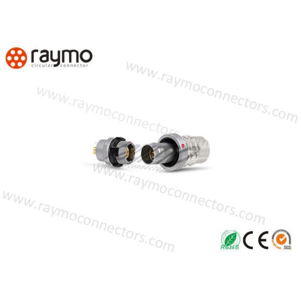 Self Locking Industrial Circular Connectors Metal Material Watertightness IP 68