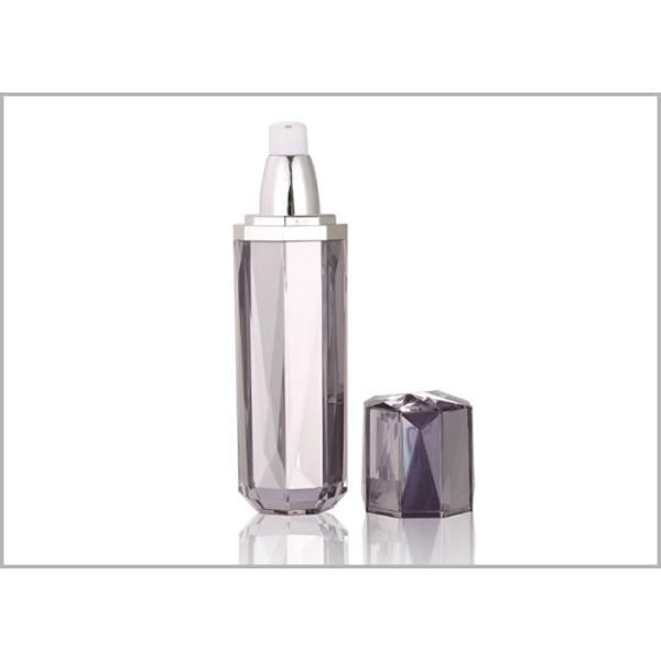 Custom Diamond Luxury Cosmetic Acrylic Bottle Container For Skincare