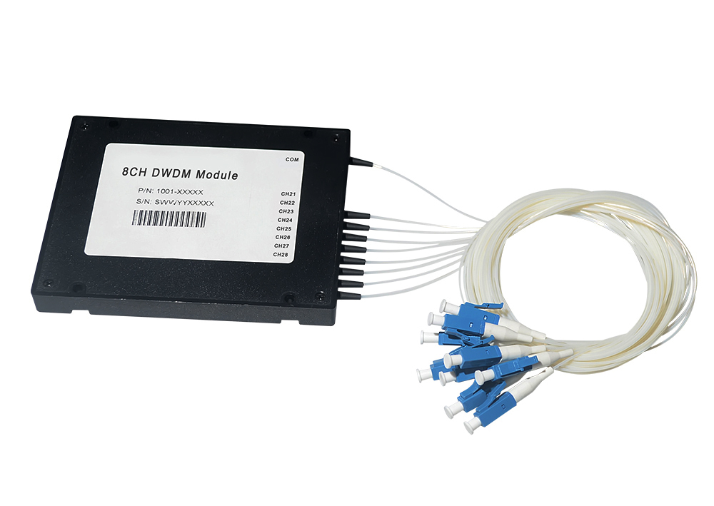 Канал ITU LC UPC канала Mux Demux DWDM 8 стекловолокна пассивный