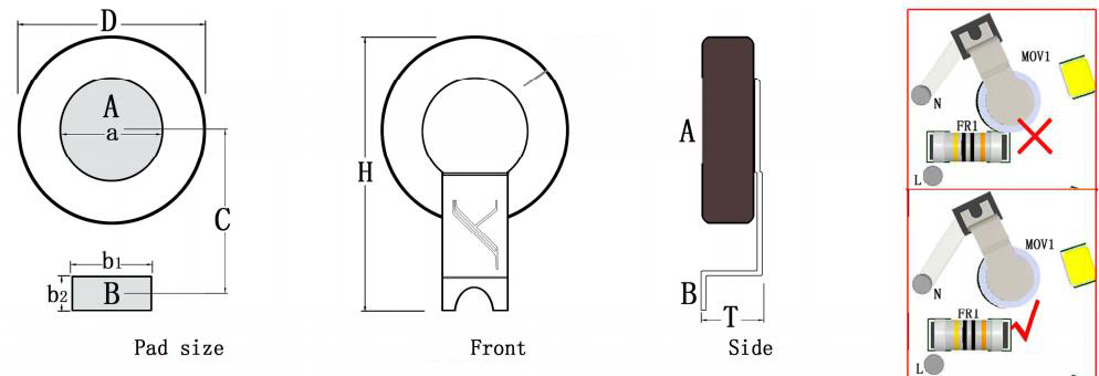 варистор 0.1W 0.25W 0.4W SMD, варистор металлической окиси SMT