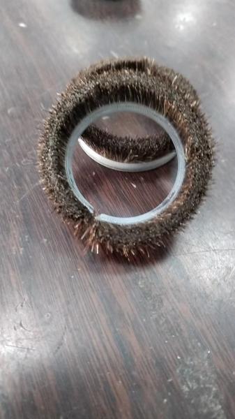 Pintura de cabelo de cavalo personalizada escova de vedação redonda escova redonda lateral para aspirador