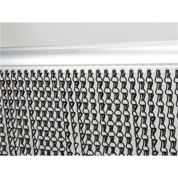 90x210cm Anodising Aluminum Chain Link Fly Screen Door Curtain