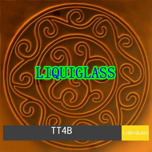 Solid Printed Toughened And Laminated Glass Tile