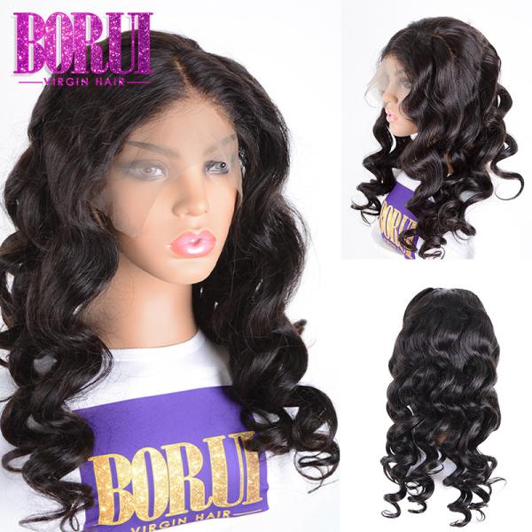 180% Density Loose Deep Wave Lace Front Wig Brazilian Human Hair Swiss Lace