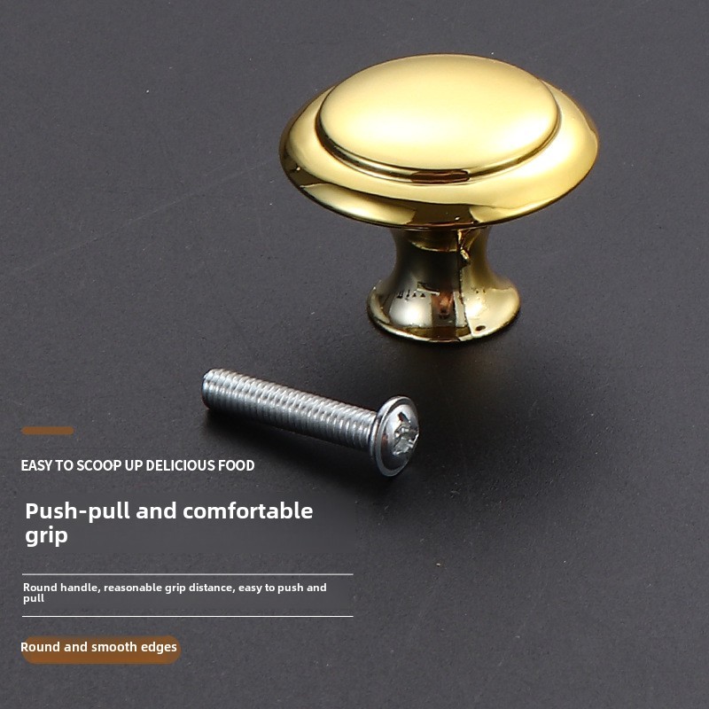 Single Hole Stainless Steel Mushroom Knob in Gold Silver Black-for Cabinets Door Shoe Drawer & Bedroom Bathroom Use