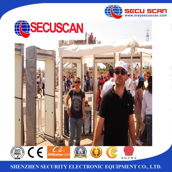 18 Zones Walk Through Security Metal Detectors / Archway Metal Detector With Sound Alarm