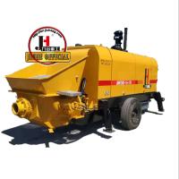 HBT40m3/H 50m3/H 60m3/H 80m3/H Bomba de reboque de concreto para trabalhos de bombeamento de concreto
