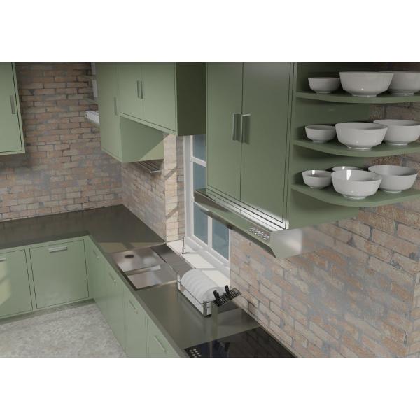 50cm  Paint High Gloss Modern Modular Kitchen Cabinets Ss304 Sink High Glossy Finished