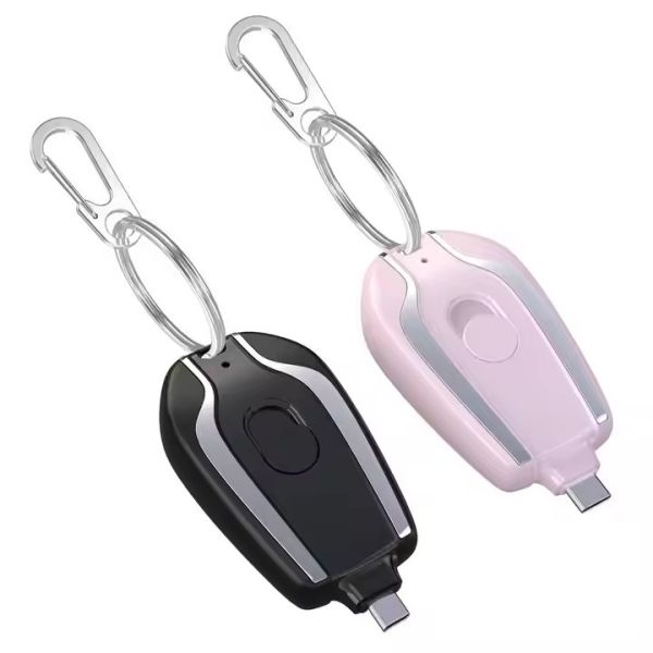 Mini Type C Keychain Portable Power Station Emergency Charger With LI Polymer