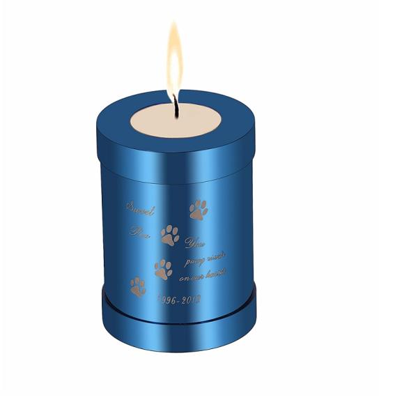75*54mm Cylinder Cremation Jewelry Urn Stainless Steel Ashes Locket for Small Animals