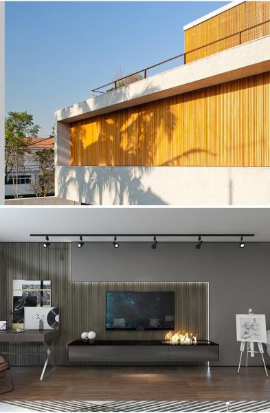 Environmental Friendly Interior WPC Wall Panel 159MM*10MM Quick Installation