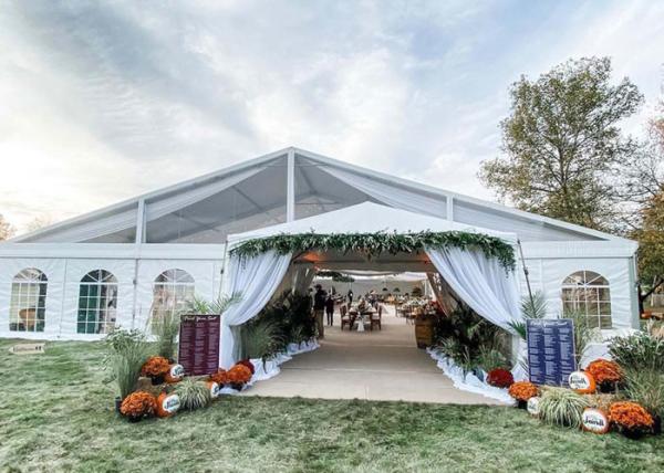 Event Banquet Marquee, Clear PVC Wedding Party Roof Top Tent For 1500 People
