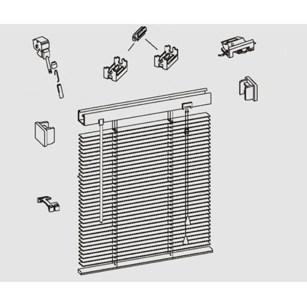 25mm basswood venetian blinds accessories