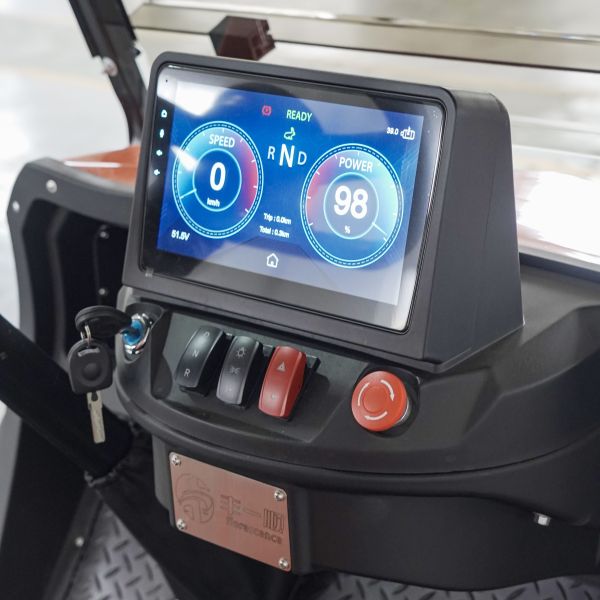 Black 4 Seater Luxury Electric Golf Cart Premium Shuttle for Hotel & Resort