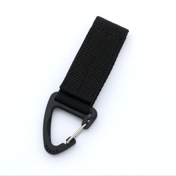 65x25mm Nylon Carabiner Keychain Strap Keyring Holder Perfect for Outdoor Activities