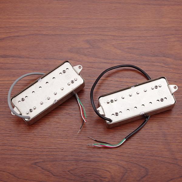 Metal Cover 8 String Guitar Pickups Humbucker  7.5 KΩ With 5 Pvc Conductor