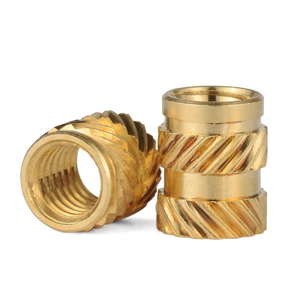 Galvanized Knurled Brass Fastener Insert Nut For In Industrial Applications