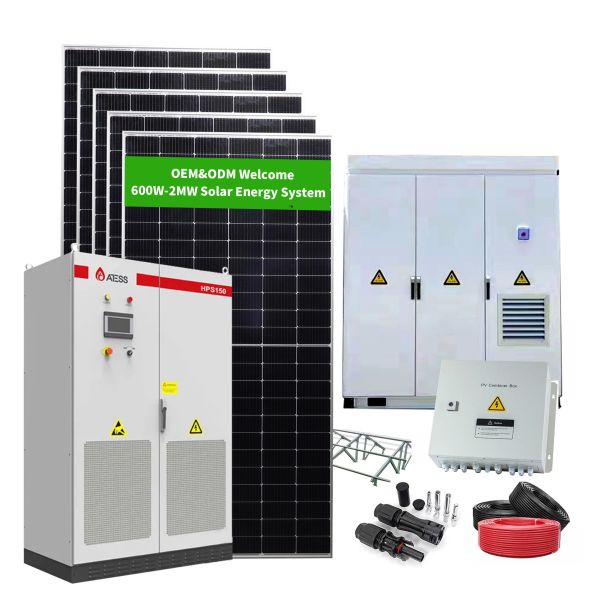 500KVA Photovoltaic Solar System Sets 500KW Wind and Solar Off Grid System Bracket PV Solar Bracket of Ground Mounting System