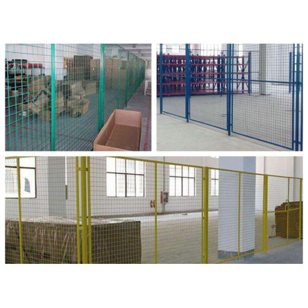 Indoor Warehouse Safety Fences , Security Steel Fencing 1.5-3m Width