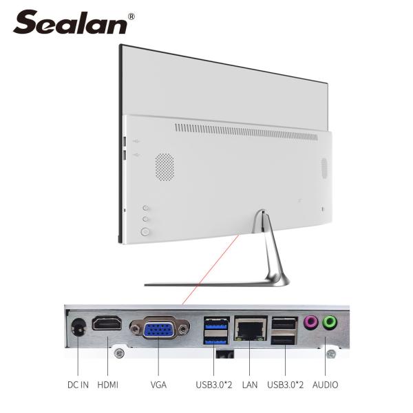 I3 3120 WIFI 2.4GHz 23.8 Inch All In One PC for Home Using