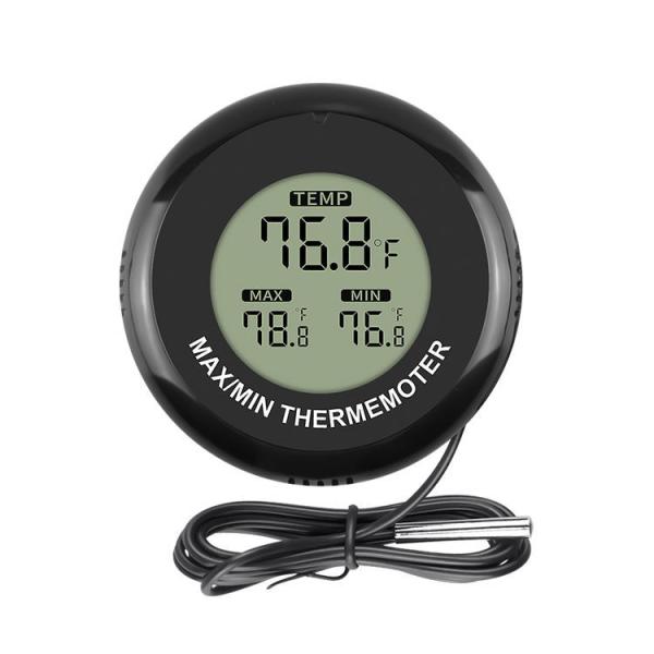 TL8050 Round Max Min Memory Function Temperature Sensor Digital Thermometer With Probe