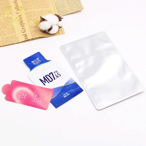 Kraft Paper Heat Seal Pouches Aluminum Foil Facial Mask Packaging Bag