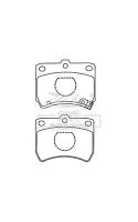 Kia Pride,Ceramic Brake Pad,D402,KK150-33-23Z,F