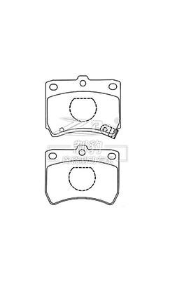 OE Number 04465-35290 2 Front 2 Rear Brake Pad Set For Toyota Braking System