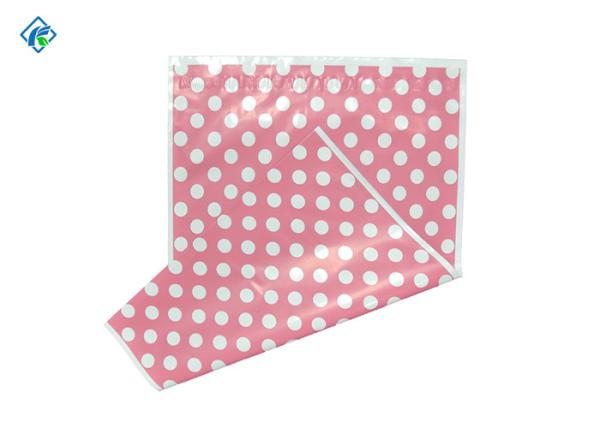 2.5 mil 10x13inch Pink Polka Dot Poly Mailers Mailing Bags with Adheisve